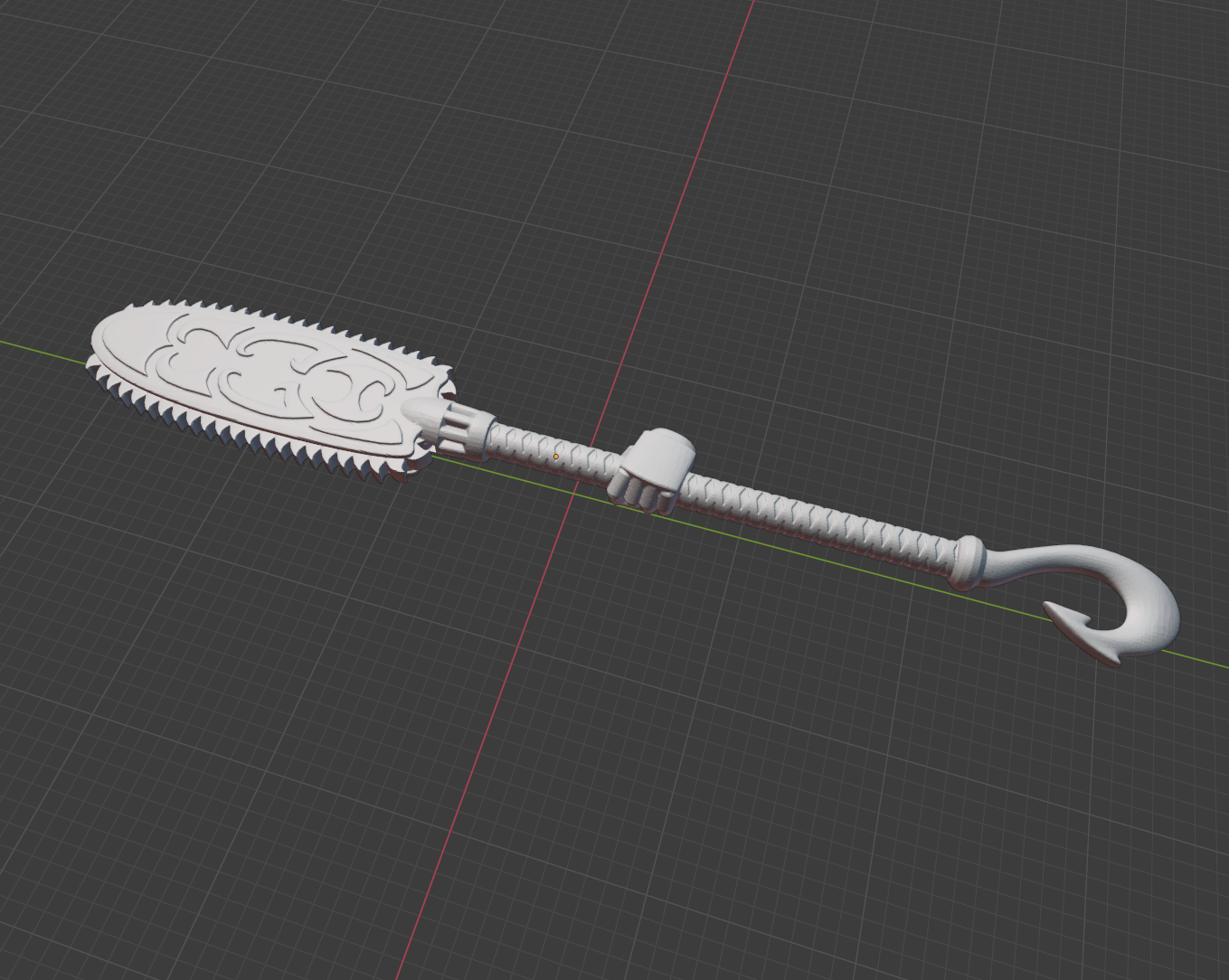 3D Model: Polynesian Chain Spear
