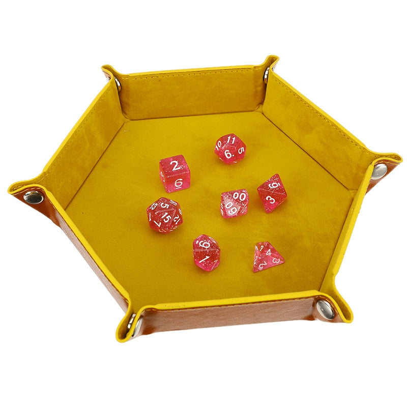 Hexagonal Folding Dice Tray