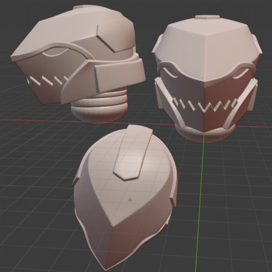 3D Model: Shark Soldier Helmet