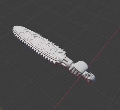 3D Model: Polynesian Chain Sword